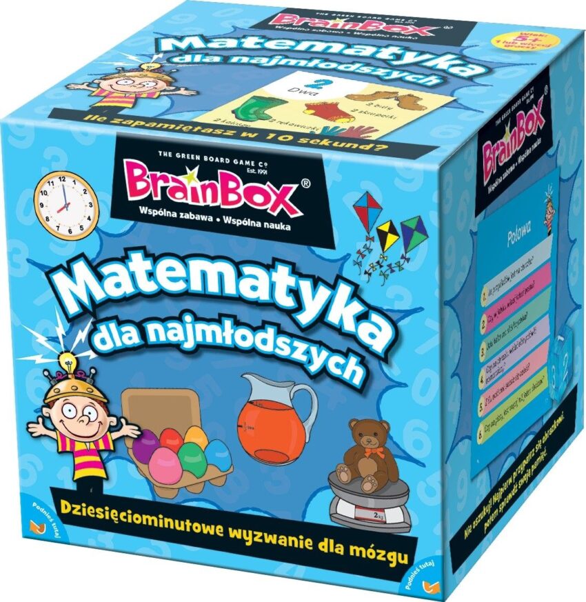 zinne i towarzyskie Gra BrainBox Matematyka dla najmłodszych dla dzieci od 5 lat
